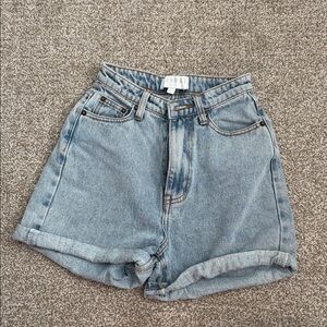 Meshki Light Blue Women's Jean Shorts